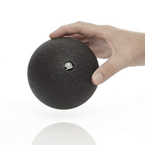 BODYMATE Großer Faszien-Ball Durchmesser 12cm Schwarz, Selbstmassage-Ball für Faszientraining Massagebälle Fuß-Rücken-Arm-Massage Triggerball 3