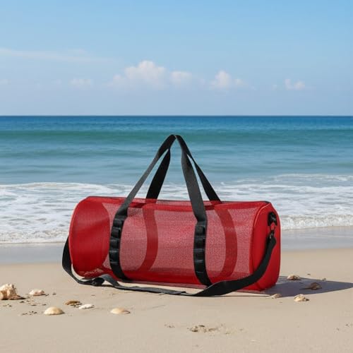 Bolsa de lona de malla para buceo bolsa de transporte portátil 8