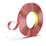 Elover Nastro biadesivo trasparente VHB, 9.6m x 1cm