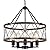 Farmhouse Chandelier for Dining Room,Rustic Wood Kitchen Island Light, 5-Light Round Foyer Lighting Fixture Industrial Drum Chandelier for Entryway Stairway,UL Listed