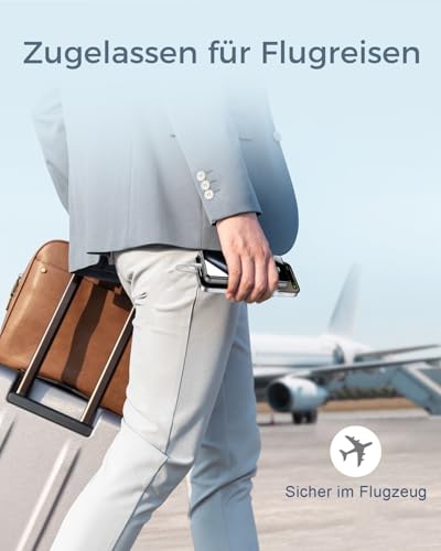 Power Bank,26800mAh Powerbank USB-C 25.5W Große Kapazität Tragbarer Externer HandyAkkus,Taschenlampe,3 in 1 Cable,Akku-Pack für iPhone 17 16 Pro Max 15 14 13 12 Galaxy S25 Edge,für Reisen, Camping 6
