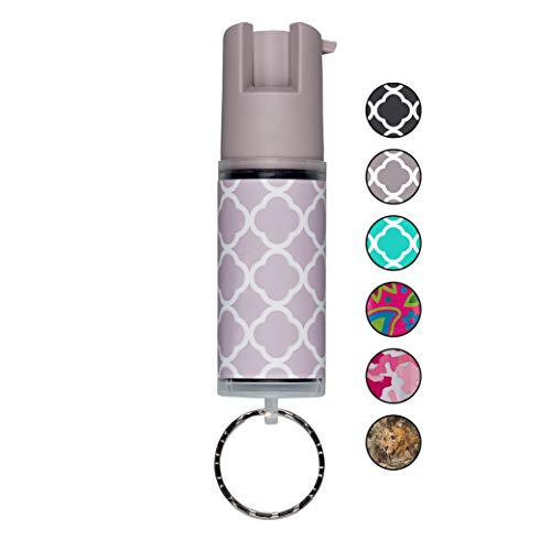 SABRE RED Pepper Spray Keychain for Women – Mini Case with Cute Design
