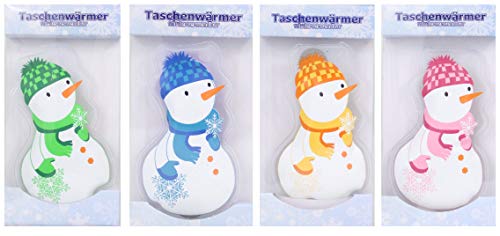 Pullach Hof - Calentadores de Manos (4 Unidades), diseño de pingüino, diseño de muñecos de Nieve