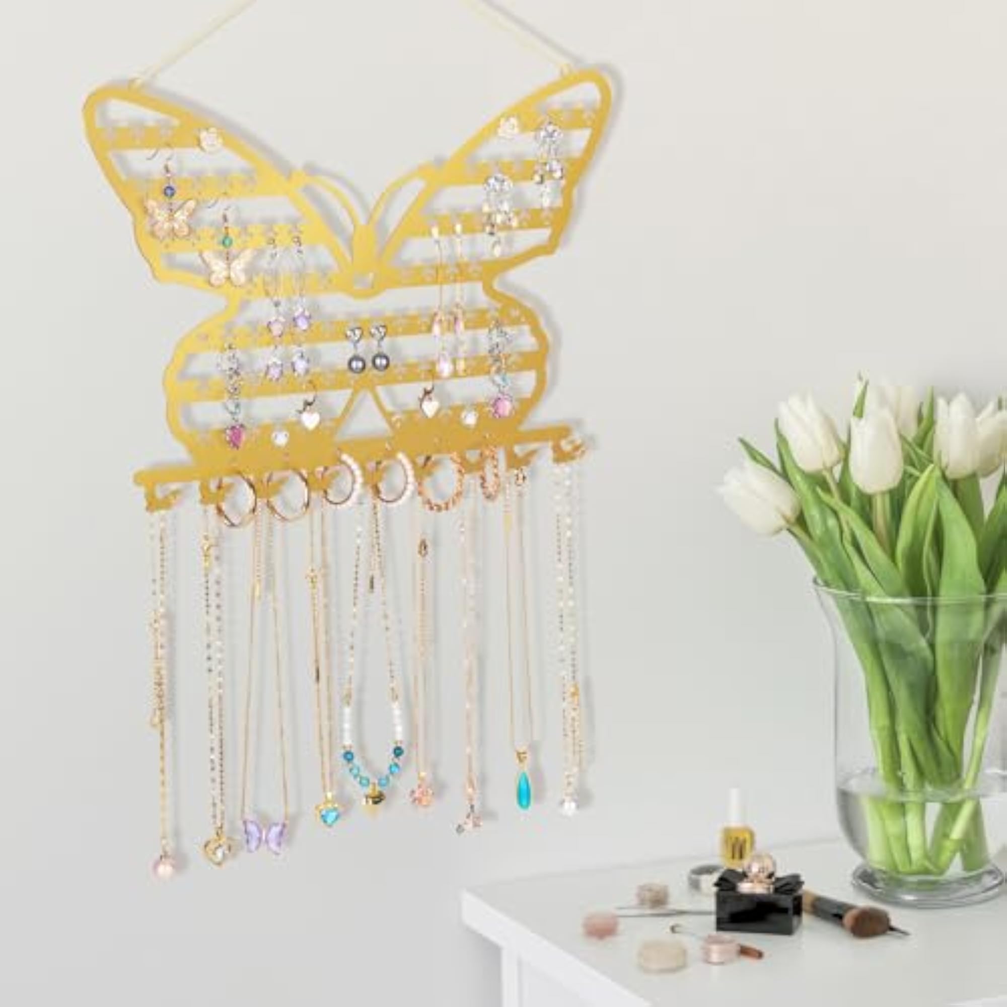 Butterfly Wall Mounted Jewelry Organizer, Earring Holder