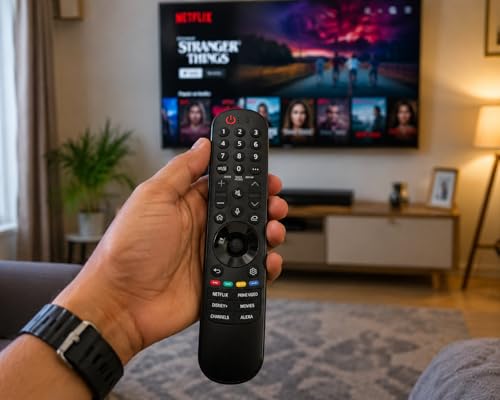 Image of LG TV Remote Compatible with LG Magic Smart WebOS 4K UHD OLED LED TV Models MR21GA MR22GA MR23GA MR24GA AKB76036207, Voice Replacement Remote Control, LED 704 VC