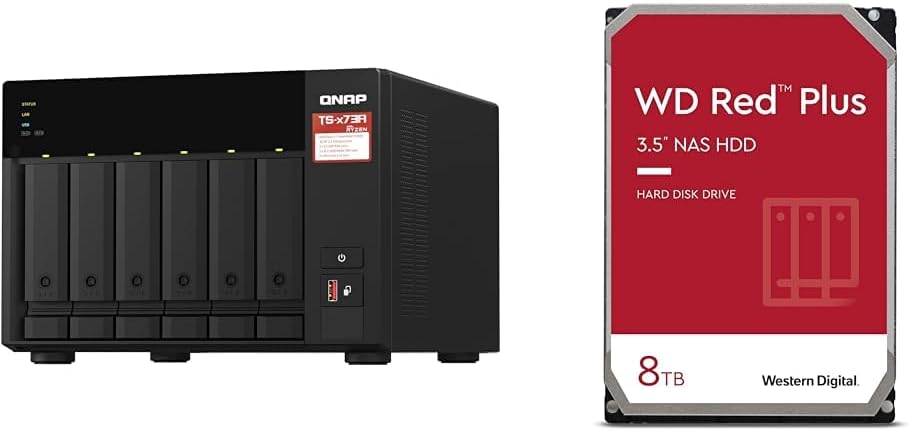 QNAP (キューナップ) NAS キット 6ベイ 中小企業向け TS-673A /AZ 2.5GbE対応 PCIeスロット搭載 6