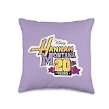 Disney Hannah Montana 20th Anniversary Official Logo Throw Pillow