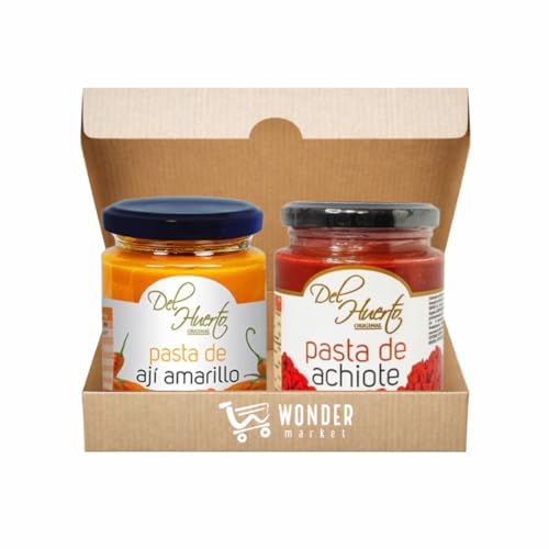 Wondermarket Pasta de Ají Amarillo y Pasta de Achiote. Pastas peruanas. Pastas del huerto.