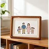 Marco de fotos de madera maciza con mortaja y espiga,3 cm)