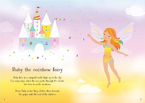 Little Sticker Dolly Dressing Rainbow Fairy: An Enchanting Activity Book About Following Ruby Through Fairyland for Kids (Ages 4-7)