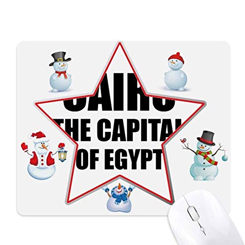 Le caire tapis de souris imprimé original étoile et bonhomme de neige