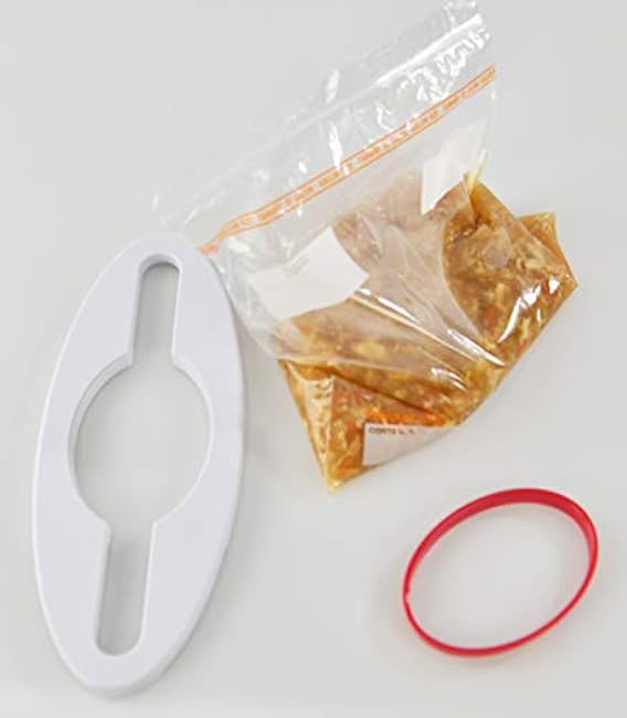 HOME-X Bag Holder, Reusable Kitchen Accessory for Storage Baggies 12 ?¡± L x 5¡± W