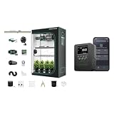 MARS HYDRO 2x4 Grow Tent Kit Complete System,300W Remote WiFi Control Dimmable SP3000 Light, 24"x48"x71" 1680D High Reflective Mylar with 4inch Adjustable Speed Ventilation System,10 Speed Clip Fan wi