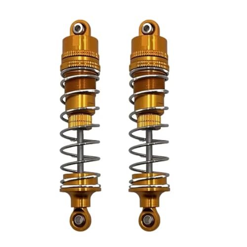 Amortisseurs hydrauliques RC pour HBX R1001 R1002 1/10 | 2 pièces en métal jaune