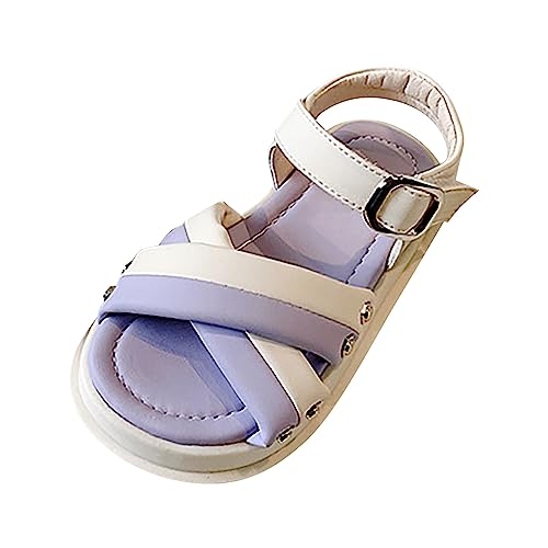 Postman Slide Girls Open Toe Color Blocking Princess Sandals Bottom Shoes Casual Beach Vacation Girls Wedding Shoes