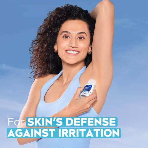 Image of NIVEA Derma Control Defend Underarm Deo Roll-On for Women | Defends Against Irritation | 72H Derma Active Protection | With Pure Hyaluronic Acid & Pro-Vitamin B5 | 0% Alcohol | 50 ml