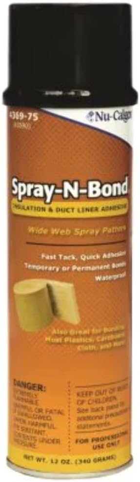 Nu-Calgon 4369-75 Spray-N-Bond Adhesive-12oz Aerosol by Nu Calgon