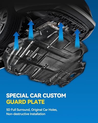 Image of PHILTOP Front Lower Engine Splash Shield Under Cover Compatible with 2013-2019 Ford Escape, 2015-2018 Lincoln MKC FO1228125