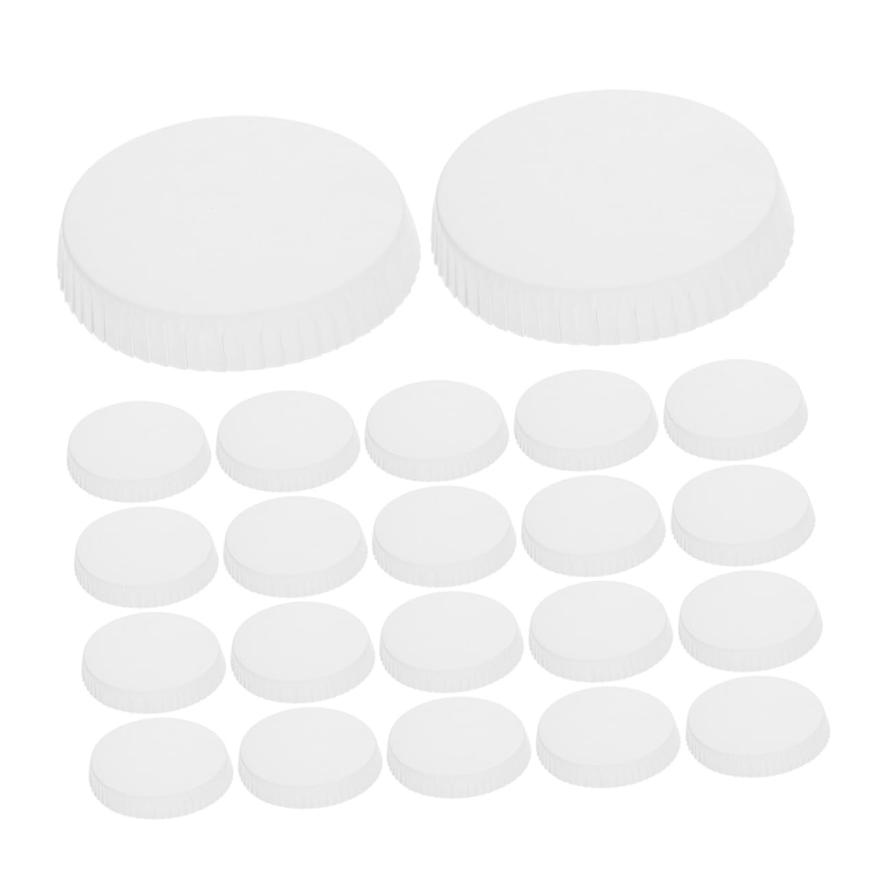 WOFASHPURET Hospitality Paper Cup Covers 100 Pack Reusable Cups Lids Disposable Paper Lid Covers for Hotels Leakproof Seal