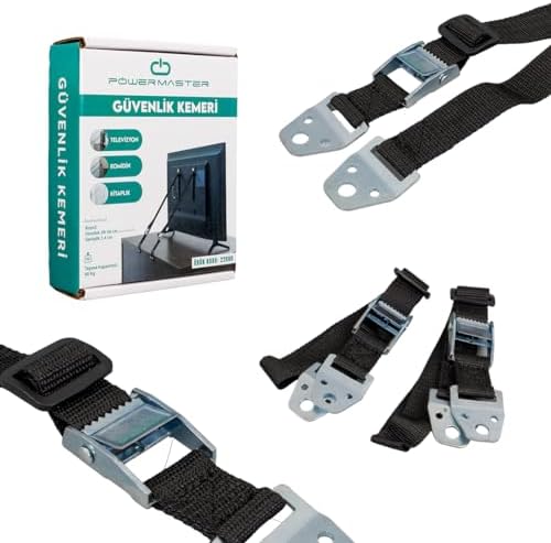 Monte Lua 2 li set 15'' - 75'' LCD Güvenlik Kemeri, Lcd ve Bebek Güvenlik Kemeri, Çocuklar için TV devrilme emniyeti, devrilme emniyeti, televizyon, ayarlanabilir, bebek ve çocuk koruması, - Görsel 2