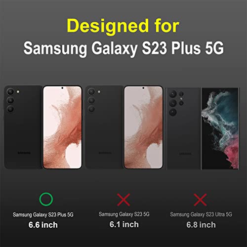 Image of Amazon Brand - Solimo Mobile Cover for Samsung Galaxy S23 Plus (Silicone Black)