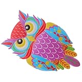 TOYANDONA Decoración De Pared De Búho De Hierro Colgante, Versátil Para Fachadas y Paredes Exteriores