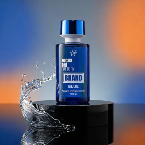 Image of HP Brand Blue Apparel Perfume Spray, 100 ml, Unisex Aromatic Fougere Fragrance