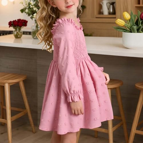 Robe de fête fille à volants pour cérémonies chic