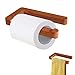 DDGCSV Portarrollos Papel Higienico, Portarrollos Baño Adhesivo Bambu, Soporte Portarrollos Madera Papel Higienico sin Taladrar para WC Baño Cocina