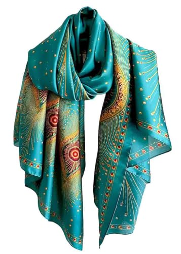 Acotavie Scarfs for Women Fashion Scarves Long Floral Pattern Scarf Headscarf Lightweight Sunscreen Shawls