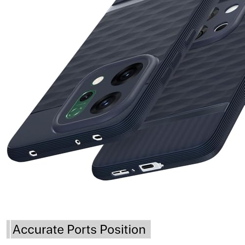 Image of amazon basics Shockproof Case for Oppo Reno14 Pro 5G | Full Camera Protection | TPU Flexible Back Cover for Oppo Reno14 Pro 5G (Steel Blue)