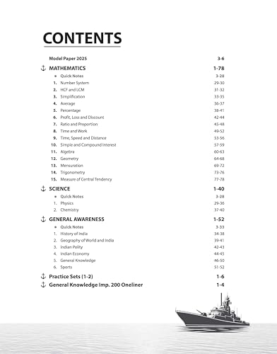 Image of Arihant Indian Navy Agniveer MR (Matric Recruit) Exam | Complete Syllabus Coverage, Chapterwise PYQs, Maths Formulas