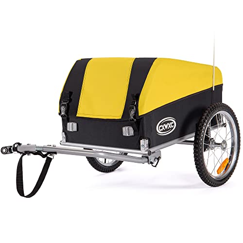 Bike Cargo Trailer, Foldable Frame 88 lbs Max Load, 16'' Quick-Release Wheel, Not for Kids or Animals Bike Cargo Trailer, Foldable Frame 88 lbs Max Load, 16'' Quick-Release Wheel, Not for Kids or Animals