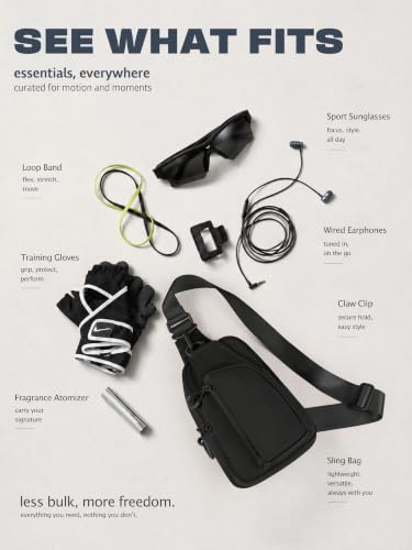 Image of ODODOS Sling Bag with Adjustable Straps Crossbody Chest Bag Lightweight Backpack for Casual Traveling Hiking