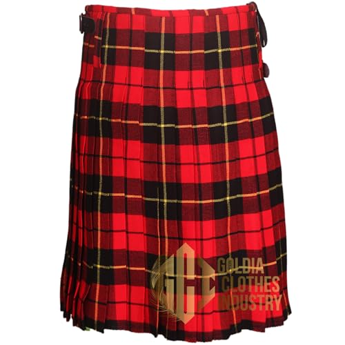 Scottish Traditional Wallace-Tartan 8 Yard 16Oz Tartan Kilt for Men – Custom Made, 100% Acrylic Wool3