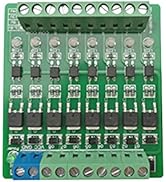 DONGKER 8-Channel PLC Amplifier Circuit Board,DC 3.3V/DC 5V Optocoupler Isolated Module PLC NPN S...