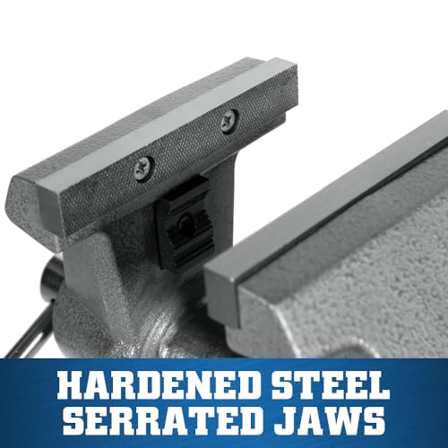Image of Wilton Mechanics Pro Bench Vise, 6-1 /2 inch Jaw Width, 6 inch Jaw Opening, 4-3 /8 inch Throat (Model 865M)