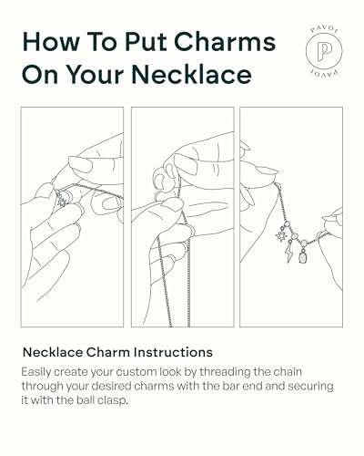 PAVOI Adjustable Gold Charm Necklace for Women - 14K Gold Plated Chain Dainty Initial Necklaces for Women - Trendy Letter Zodiac Birthstone Cubic Zirconia Charm Pendants - Hypoallergenic Jewelry Gift3