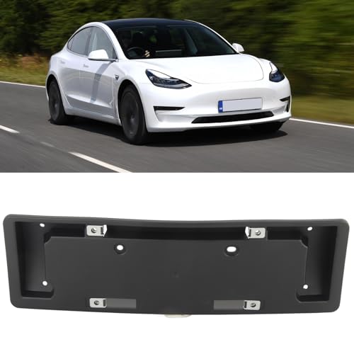 Soporte para matrícula delantera de repuesto estable compatible con Model 3 2017-2023 4