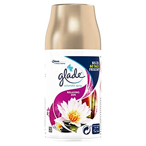 Glade (Brise) Recharge de spray automatique, désodorisant, Relaxing Zen, 269 ml
