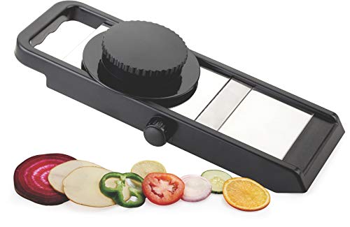 Ganesh Adjustable Plastic Slicer, 1-Piece, Black/Silver (Image - 2)