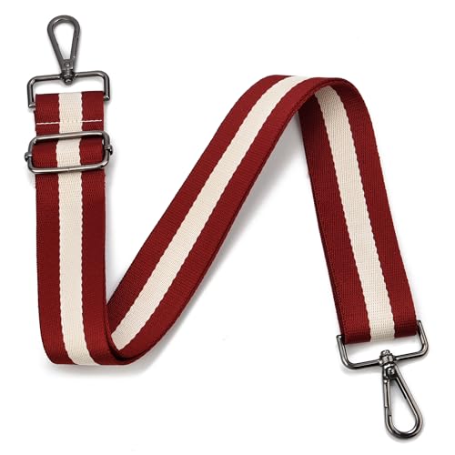 Image of Purse Strap Gold Hardware Replacement Crossbody Bag Strap, Wide Adjustable Shoulder Strap