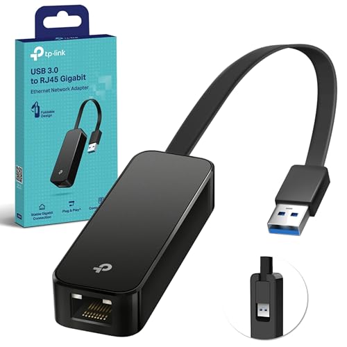 TP-Link UE306 USB auf Ethernet Adapter, USB 3.0 zu RJ45 1000Mbps Ethernet LAN Netzwerkadapter, Plug-and-Play in Nintendo Switch, Windows 11/10/8.1, Mac OS und Linux OS