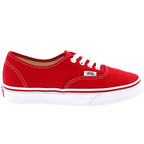 Vans Vans Authentic Unisex Skate Trainers Shoes Red 9 B(M) US Women / 7.5 D(M) US Men