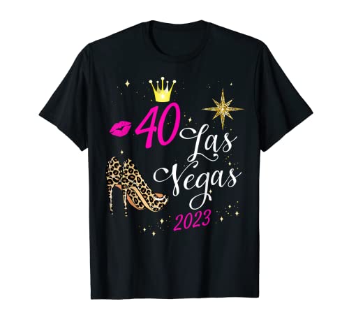 Camisetas de viaje para niñas de Las Vegas 2023, escuadrón de 40 cumpleaños de Las Vegas Camiseta