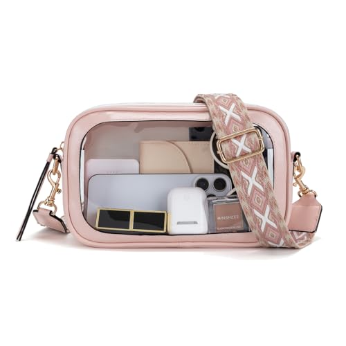 Image of Wuflyover Clear Bag for Stadium Events, Clear Crossbody Purse for Women