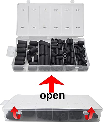 image for Wigoo Vacuum Caps Assortment Rubber Vacuum Plugs Various Vacuum Tube C