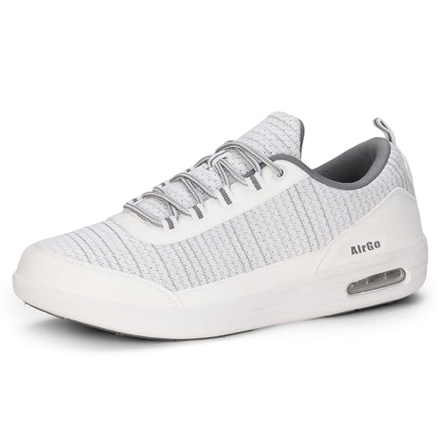 Image of Orthopedic Walking Diabetic Shoes Wide Toe Box Running Sneakers Lightweight Comfortable Shoes for Men and Women White