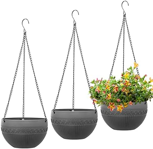 Pots De Fleurs Suspendus MissFox - 2 Pack Avec Système D'Arrosage Automatique