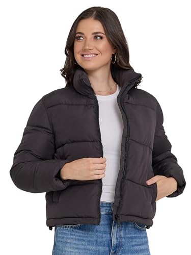 Steve Madden Cropped Puffer Jacket, Warm Winter Coats for Women, Trendy Cute Winter Jackets for...